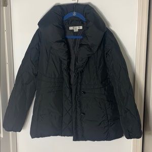 Larry Levine down coat size large black